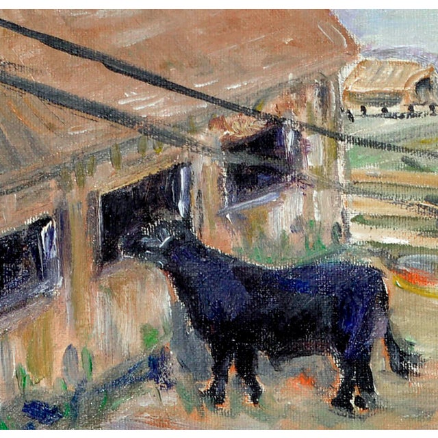 1970s Grazing Cows - Farm Landscapeb by j.w. Ford For Sale - Image 5 of 6