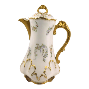 Late 18th Century L. Straus and Sons Limoges Chocolate Pot