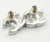 2020s Chanel Brand New Silver Classic CC Crystal Piercing Earrings, Pair For Sale - Image 5 of 5