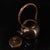This is a finely crafted antique copper teapot, hand-hammered and featuring ornate gemstone inlays. The body is of squat,...
