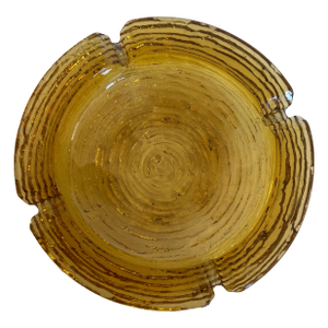 Midcentury Anchor Hocking Amber Glass Ashtray