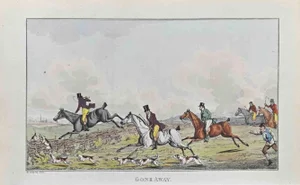 Henry Alken, Gone Away, Etching, 1822
