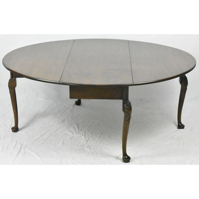 Mid 20th Century Kittinger Williamsburg Dining Table CW117 Gate Leg