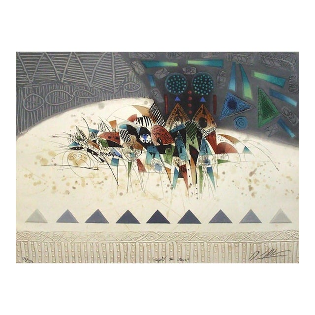 1990 Georges Dussau Sujet Du Désir Signed Etching For Sale