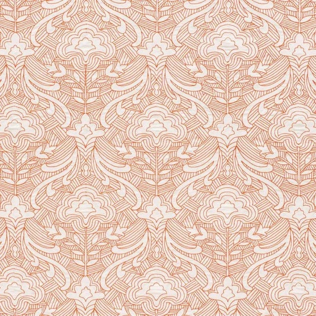 A floral ogee pattern stitched on a cotton-linen ground, Hendrix Embroidery is an energetic design that's as electrifying...