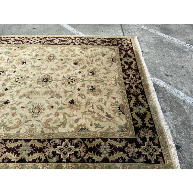 7ft 10in X 9ft 11in Hand Knotted Area Rug For Sale - Image 9 of 13