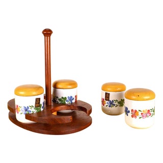 Ceramic Jars by Franco Pozzi, Set of 5 For Sale