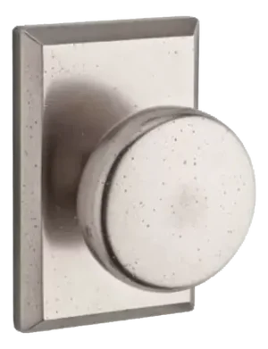 Baldwin Reserve Rustic Collection: Custom Dummy Door Hardware White Bronze