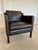 Brown Set of Vintage Danish Brown Leather Lounge Chair and Ottoman from Stouby, 1970s For Sale - Image 8 of 18
