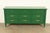 White Furniture White Furniture French Regency Louis XVI Green Lacquered Dresser or Credenza, Newly Refinished For Sale - Image 4 of 17