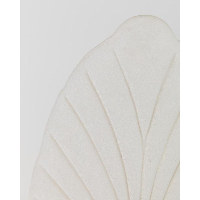 Vintage Murano Glass Table Lamp with Leaf Shaped Glass with Gold Metal Base, Italy, 1980s For Sale - Image 3 of 11