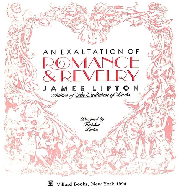 LIPTON, James [64] pp. Villard Books 1994 5 3/4" x 5 3/4" Just in time for Valentine's Day comes a voluptuous new addition...