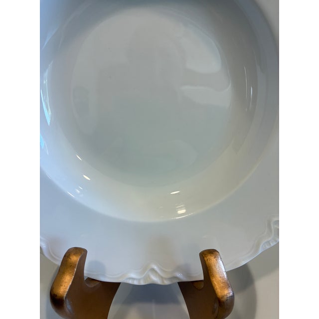 Mid 20th Century Hutschenreuther Bavaria White Porcelain Soup Bowls - Set of 4 For Sale - Image 9 of 13