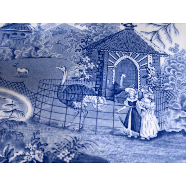 Ceramic Spode Blue Room Collection Zoological Series Plates, Made in England - Set of 4 For Sale - Image 7 of 12