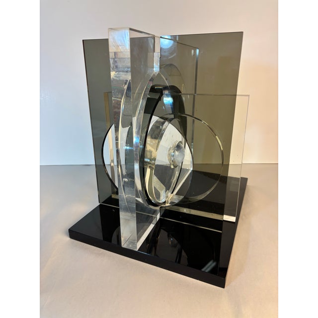 Plastic 1970s Miriam Blanc Lucite Sculpture For Sale - Image 7 of 11