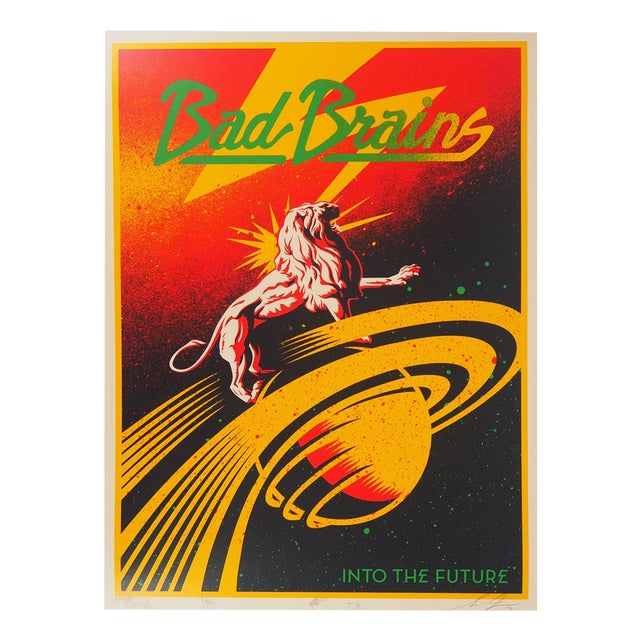 Shepard Fairey, Bad Brains, Into the Future, Screenprint For Sale