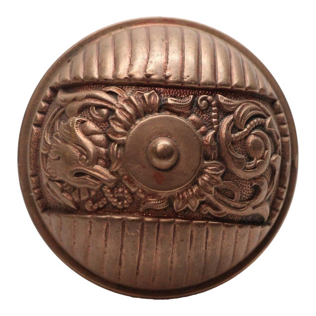 Antique Reading Bronze Italian Renaissance Entry Door Knob For Sale