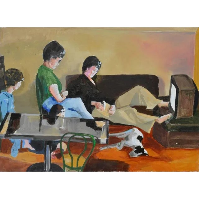 Brown "Madam Suburbia" Figurative by Patricia Gren-Hayes For Sale - Image 8 of 8