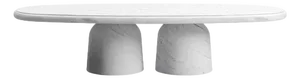 Nissa Bianco Gioia Marble Coffee Table by Ivan Colominas