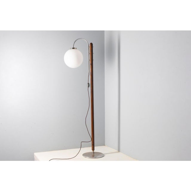 Brown Floor Lamp by Jindřich Halabala for Up Závody, 1930s For Sale - Image 8 of 9