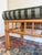 Boho Chic Vintage Bamboo & Rattan Upholstered Stool For Sale - Image 3 of 9