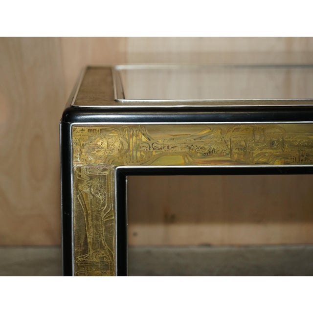 Mid-Century Modern Acid Etched Coffee Table by Bernhard Rohne For Sale - Image 3 of 18