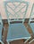 Teal Vintage Chinoiserie Patio Dining Chairs by Meadowcraft For Sale - Image 8 of 12