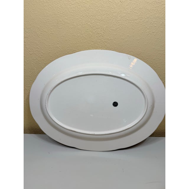 1950s 1950s Transferware Turkey Platter For Sale - Image 5 of 5