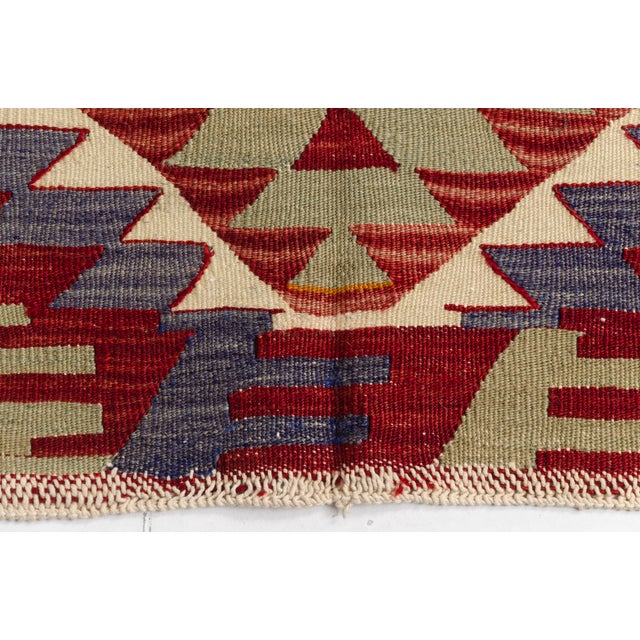 Vintage Anatolian Kilim Rug For Sale - Image 9 of 10
