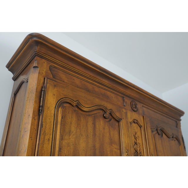 Brown Henredon Country French Large Secretary Desk For Sale - Image 8 of 18