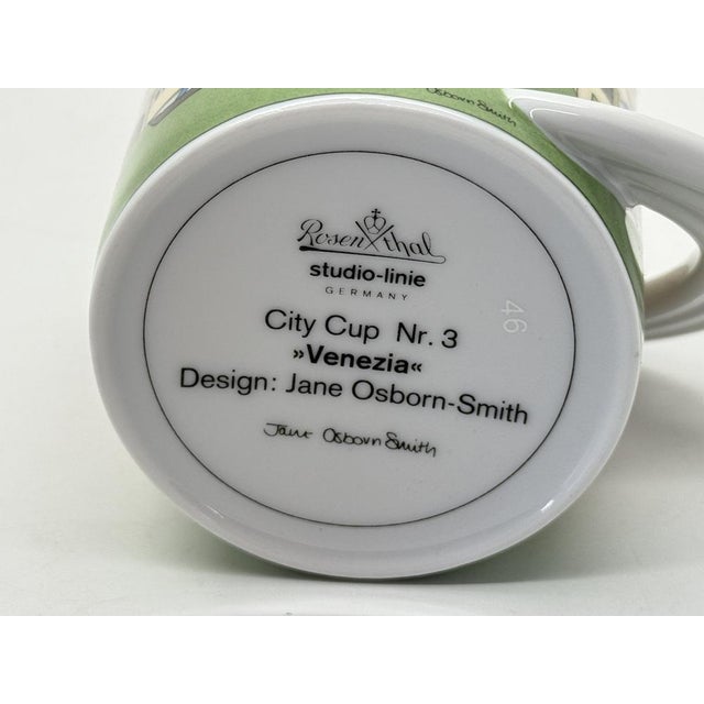 Postmodern No. 3 Venezia J. Osborn-Smith Cupola City Cup Collection Series Cup by J. Osborn-Smith for Rosenthal Studio Line, 1990s For Sale - Image 3 of 4