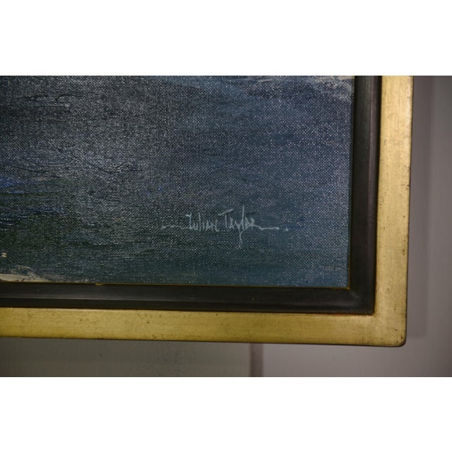 Julian Taylor, The Lighthouse of La Jument, 1990s, Canvas & Paint, Framed For Sale - Image 4 of 8