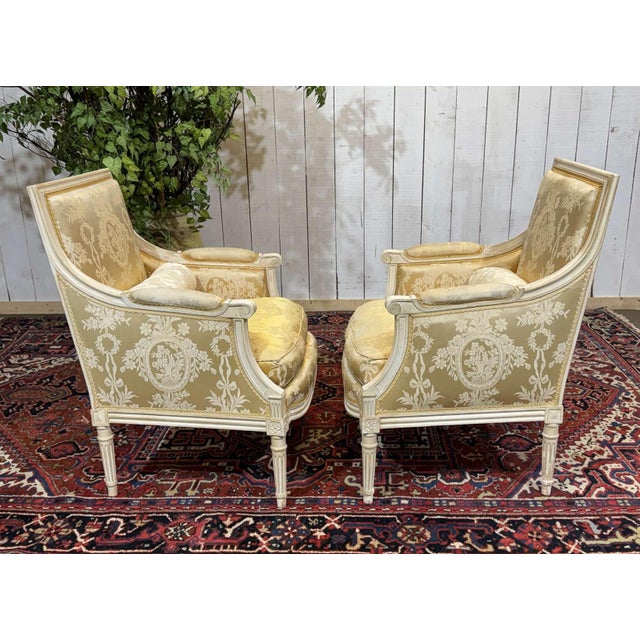 Louis XVI Style Chairs, 1960s, Set of 2 For Sale - Image 16 of 18