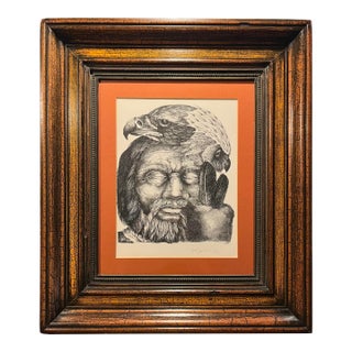 1975 Daniel Owen Stolpe (1939-2018) California, Limited Ed. "Shaman" Lithograph For Sale