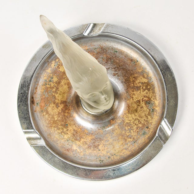 Art Deco Goddess of Smoke Ashtray Circa 1930's For Sale In Rochester - Image 6 of 11