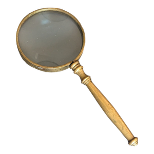 Exemplary Antique Brass Magnifying Glass