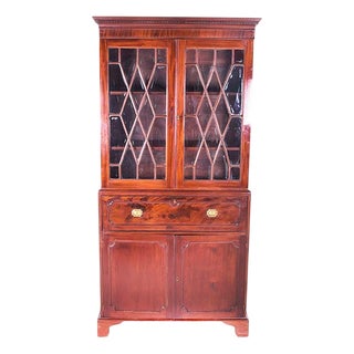 Antique English Secretaire with Bookcase For Sale