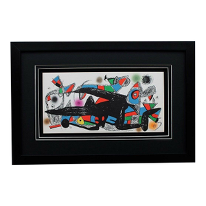 1975 Joan Miro Escultor Denmark Lithograph Signed Framed