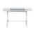 Cosimo Desk with White Mat Lacquer & Glass Top by Marco Zanuso Jr. for Adentro, 2017 For Sale