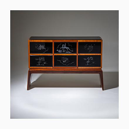 Bar Cabinet in the style of Osvaldo Borsani, Italy, 1940s For Sale - Image 13 of 13