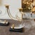 Two 1970 Mid-Century Modern Black and Clear Lucite and Brass French Candlesticks For Sale - Image 12 of 14