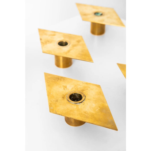Metal Candlesticks by Sigurd Persson, 1950s, Set of 6 For Sale - Image 7 of 8