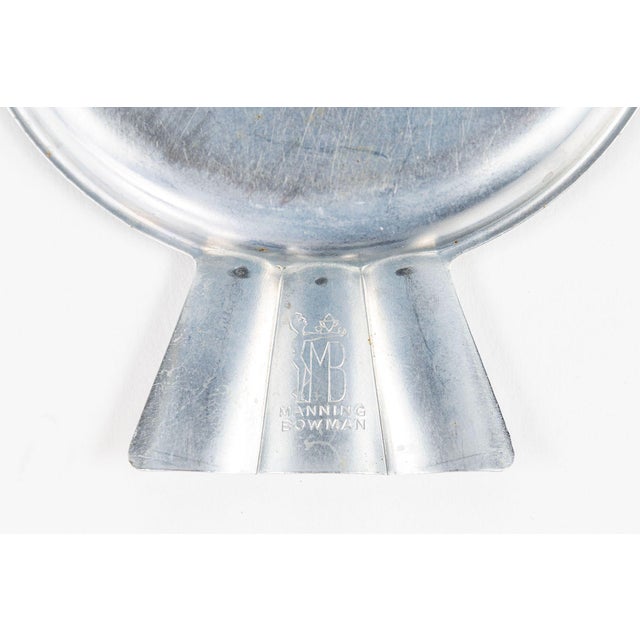 1930s Antique Art Deco Chase & Manning Bowman Chrome Cigarette Ashtrays For Sale - Image 9 of 16