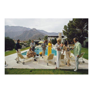 Original Slim Aarons Palm Springs Party Photographic Print, 60"x40"