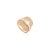 Art Deco Rose Gold Plated Art Deco Ring With Emerald Cut & Baguette Cubic Zirconia - Size 8 For Sale - Image 3 of 10