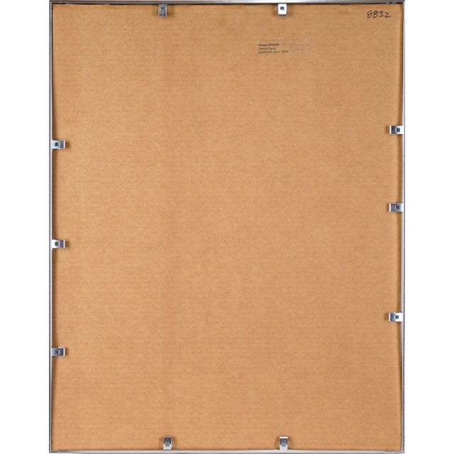 Paper "Seated Figure" Nude in Pastel and Color Pencil on Paper by George Wishon For Sale - Image 7 of 8