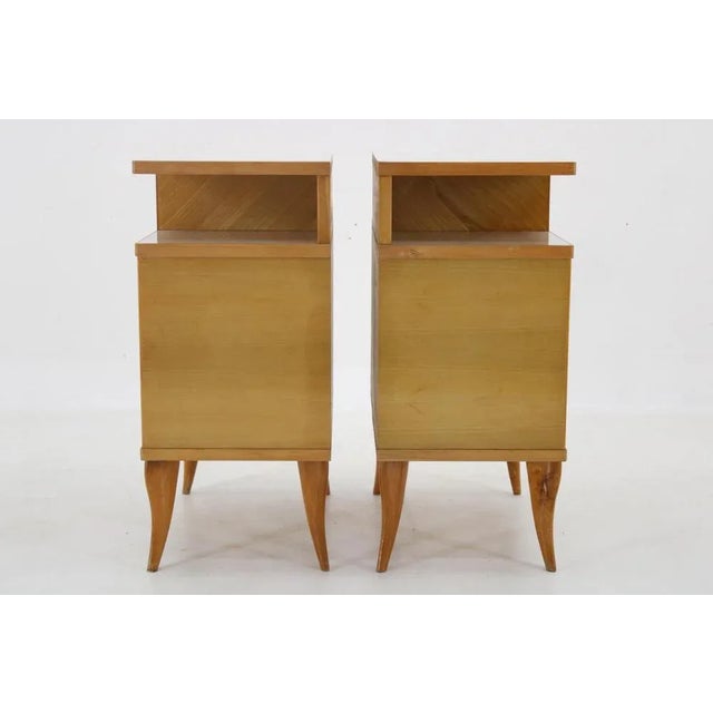 Nightstands in Ash, Italy, 1960s, Set of 2 For Sale - Image 3 of 12