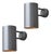 Pair of Hans-Agne Jakobsson C627/110 'Rulle' Sconces in Painted Silver For Sale