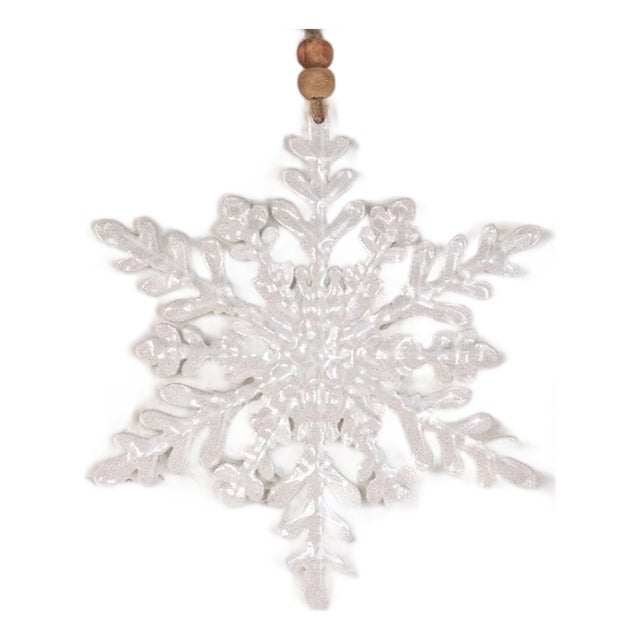 Dreaming of aWhite Christmas Snowflake Sign 12"H For Sale