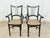 Brown Viennese Art Nouveau Dining Chairs with Brass Backrests from Thonet, 1900s, Set of 4 For Sale - Image 8 of 17